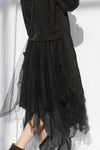 Marc Le Bihan 2590 Collection of Triple Tulle Silk Skirts Handmade in France MLB-2590-HEI Black